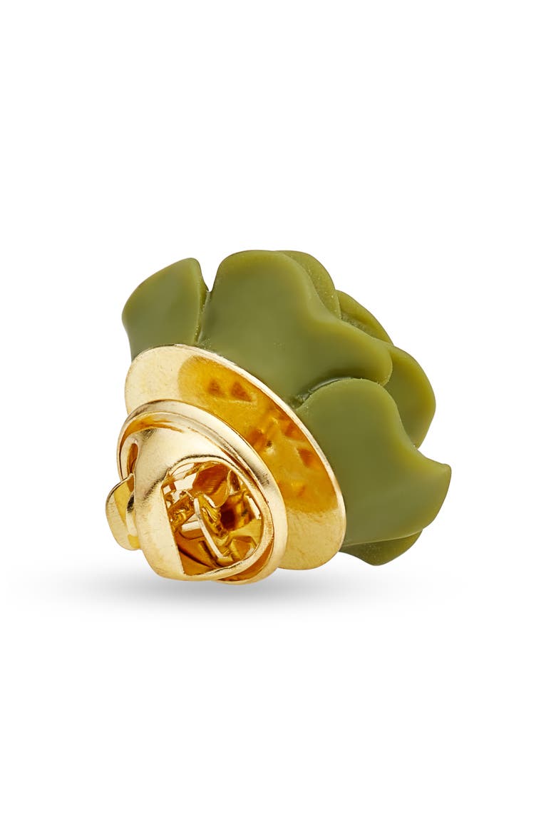 Floral Lapel Pin, Alternate, color, OLIVE