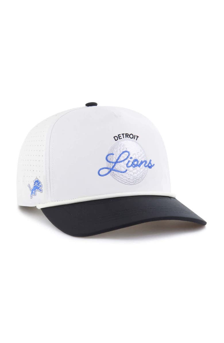 '47 Men's '47 White/Black Detroit Lions Gimmie Golf Hitch Rope Adjustable Hat, Main, color, 