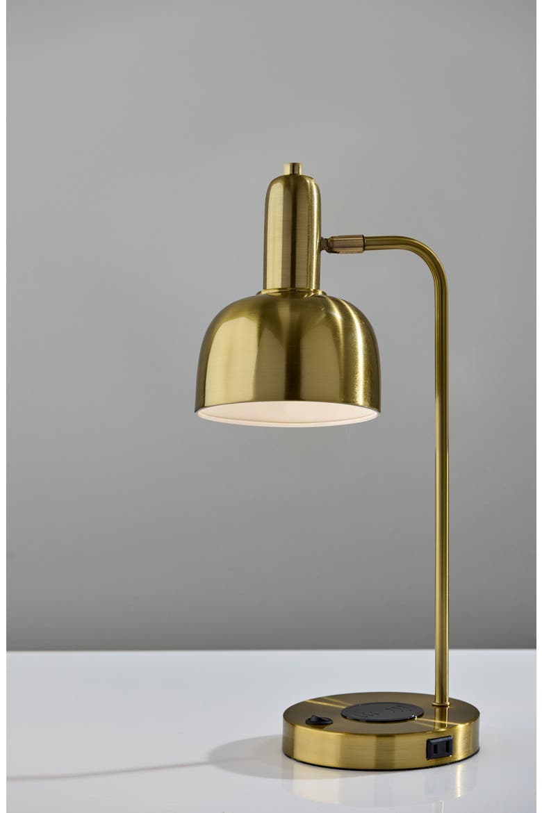Rico Supercharger Desk Lamp, Alternate, color, ANTIQUE BRASS