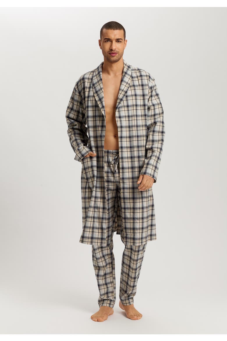 Cozy Comfort 100% Woven Cotton Flannel Robe, Alternate, color, Cardamom Check