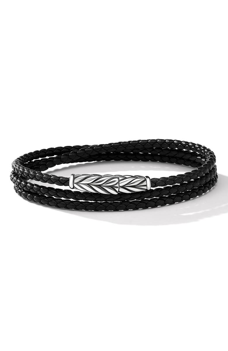 David Yurman Men's Chevron Triple Wrap Bracelet, Main, color,