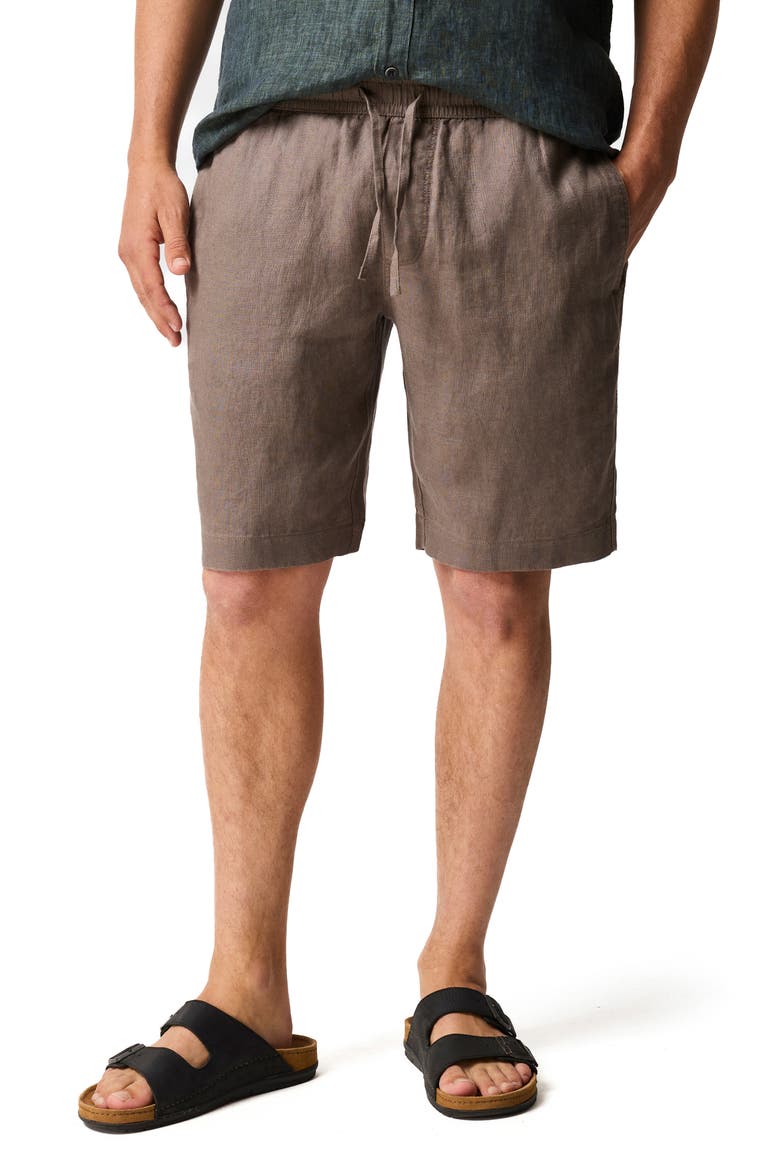 Linen Shorts, Main, color, DRIFTWOOD