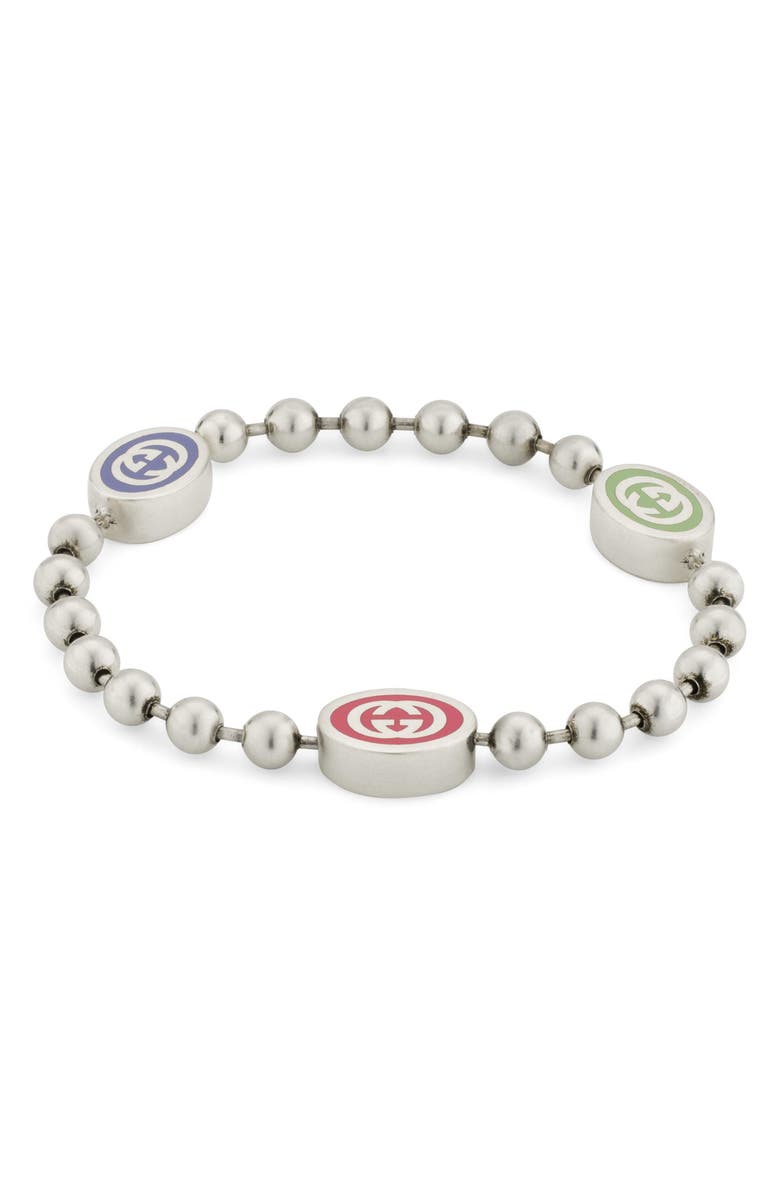 Gucci Interlocking-G Station Boule Bracelet, Main, color, 