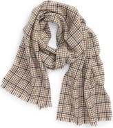 Andrew Stewart Check Cashmere Scarf