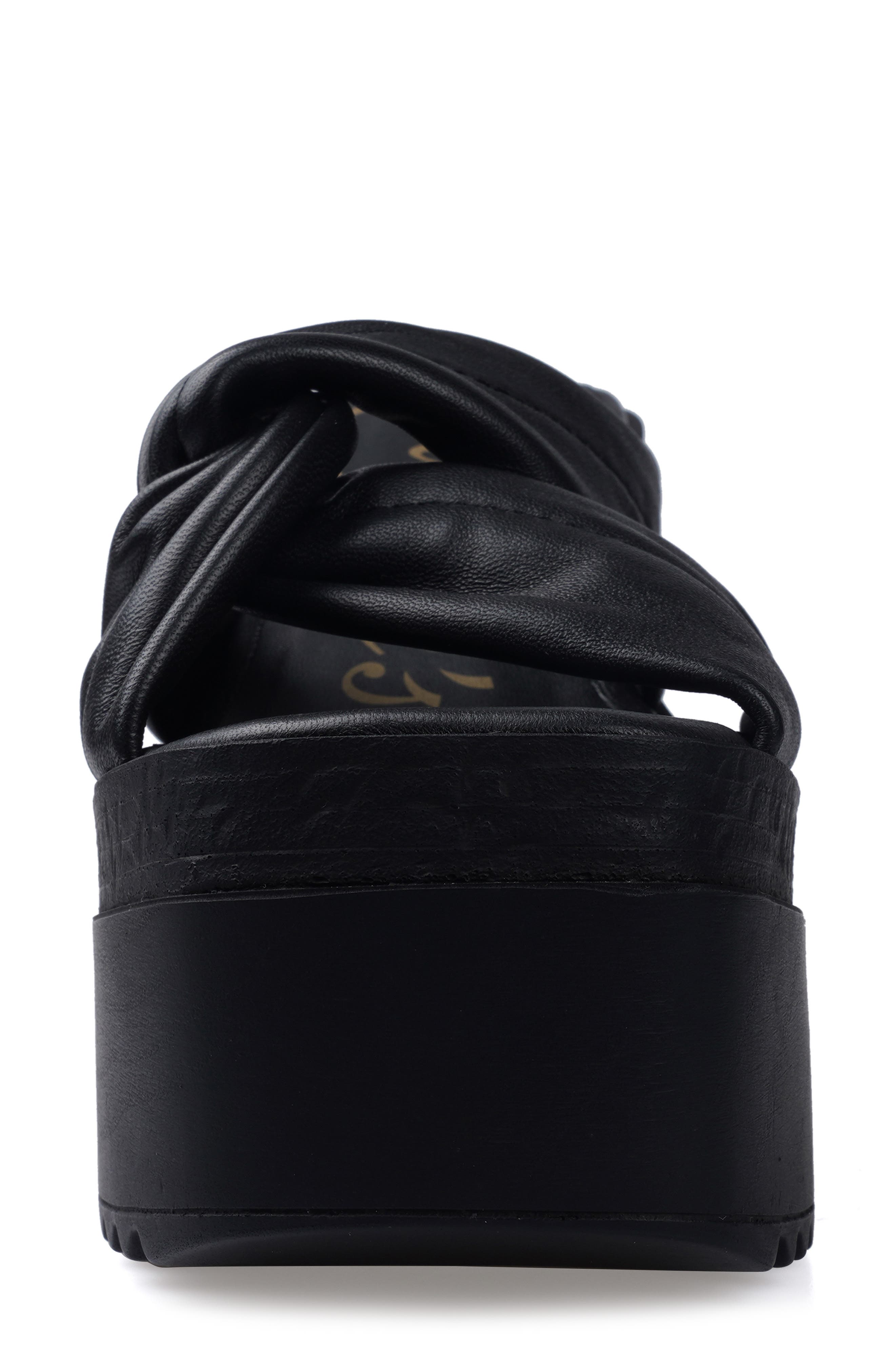 Candie's Kornelia Platform Wedge Slide Sandal, Alternate, color, Blklt