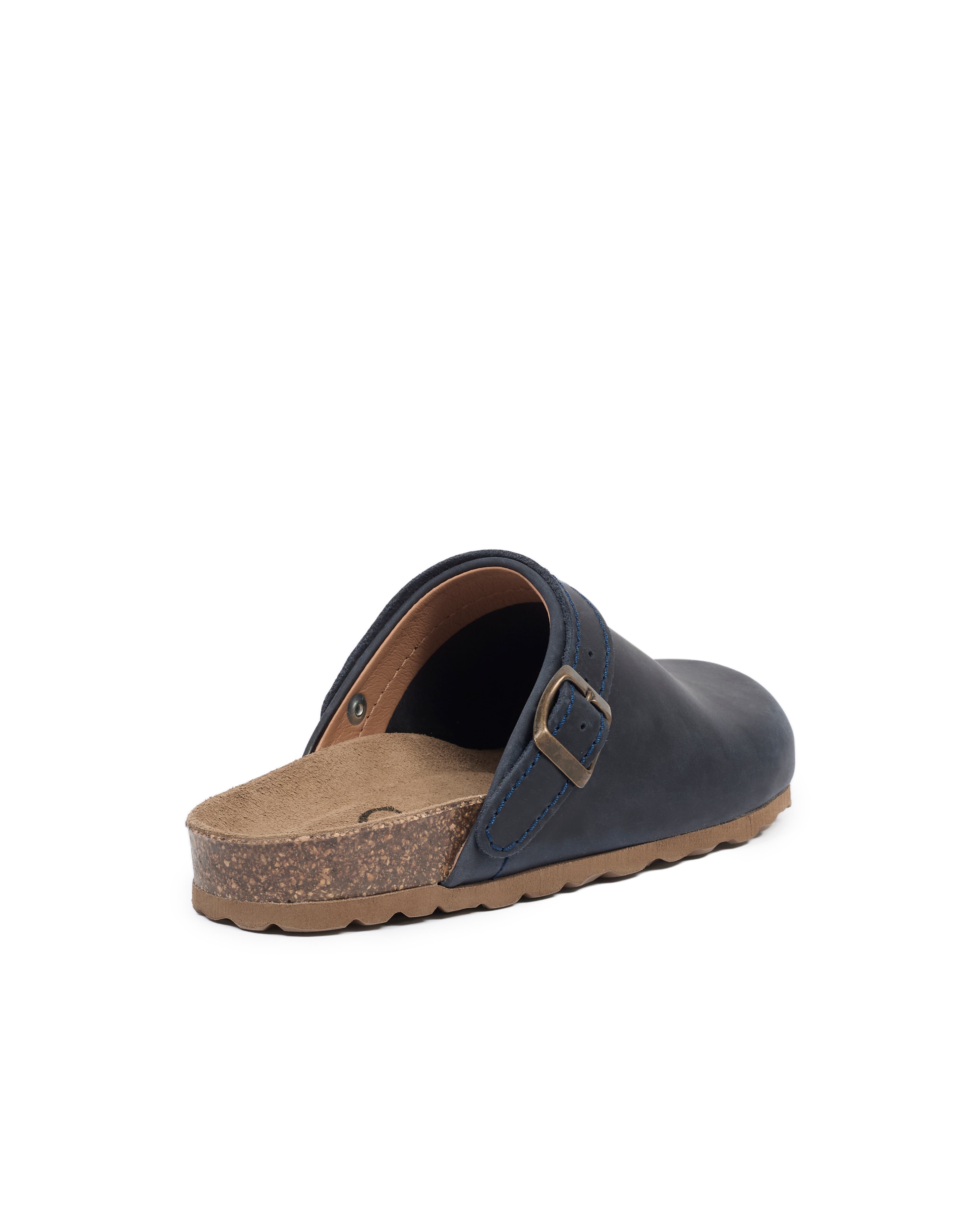 Celtic & Co. Strap Detail Clog, Alternate, color, Navy