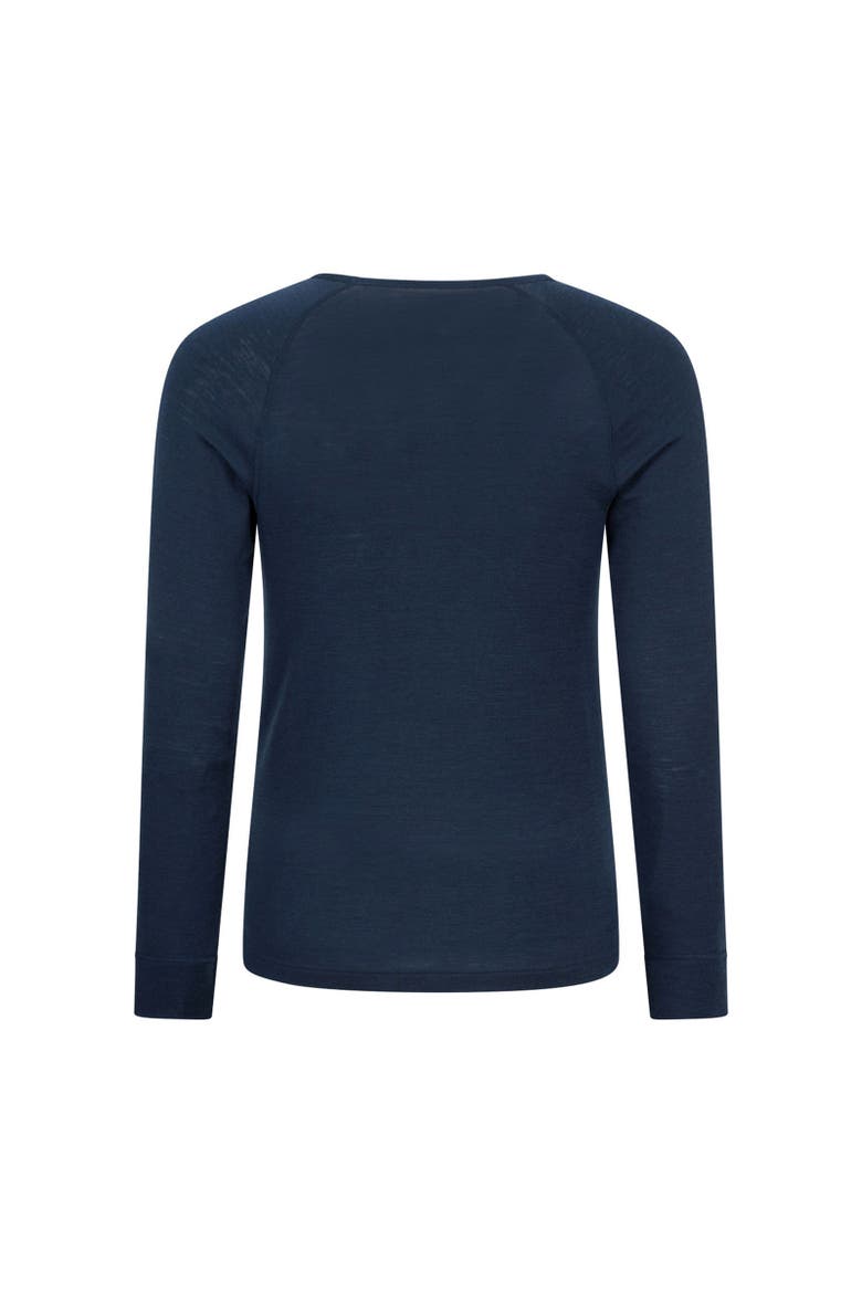 Merino Wool Thermal Top, Alternate, color, Navy