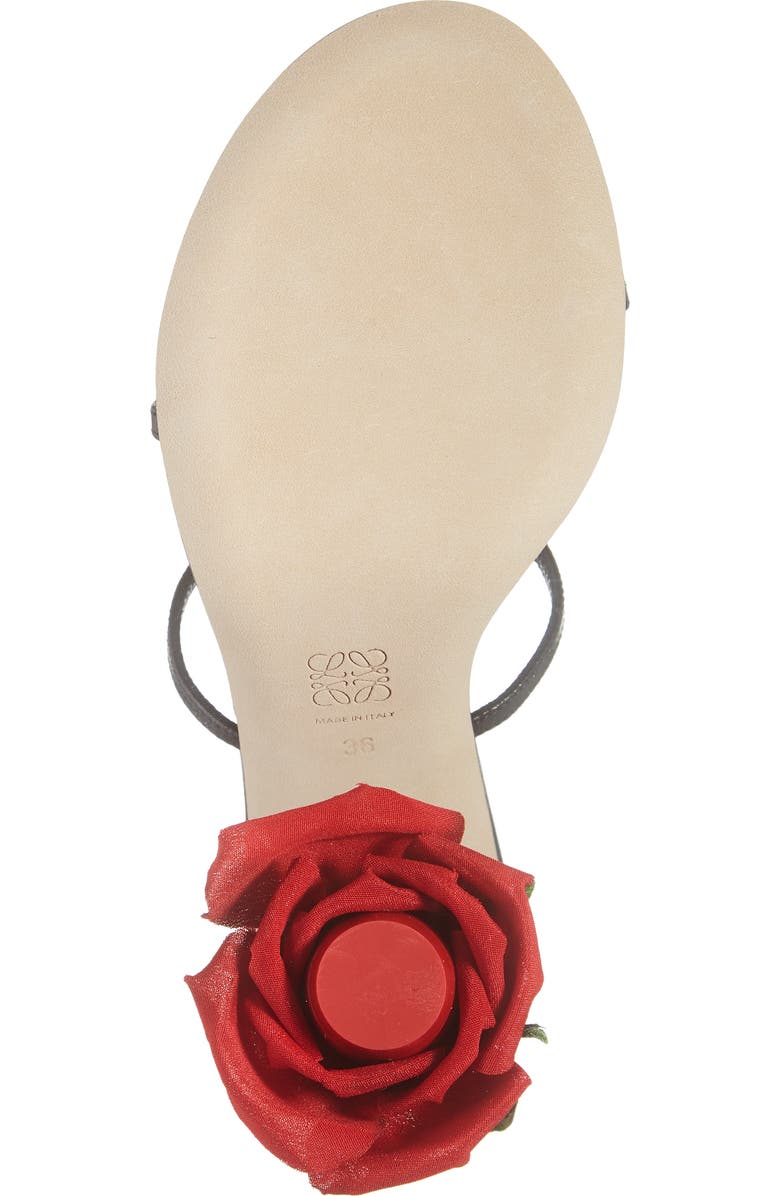 Loewe Rose Heel Sandal, Alternate, color,