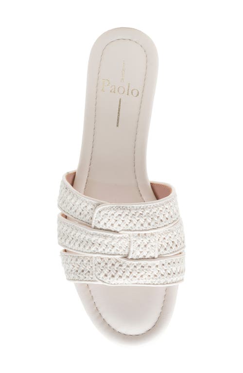 Linea Paolo Legacy Slide Sandal In Ivory