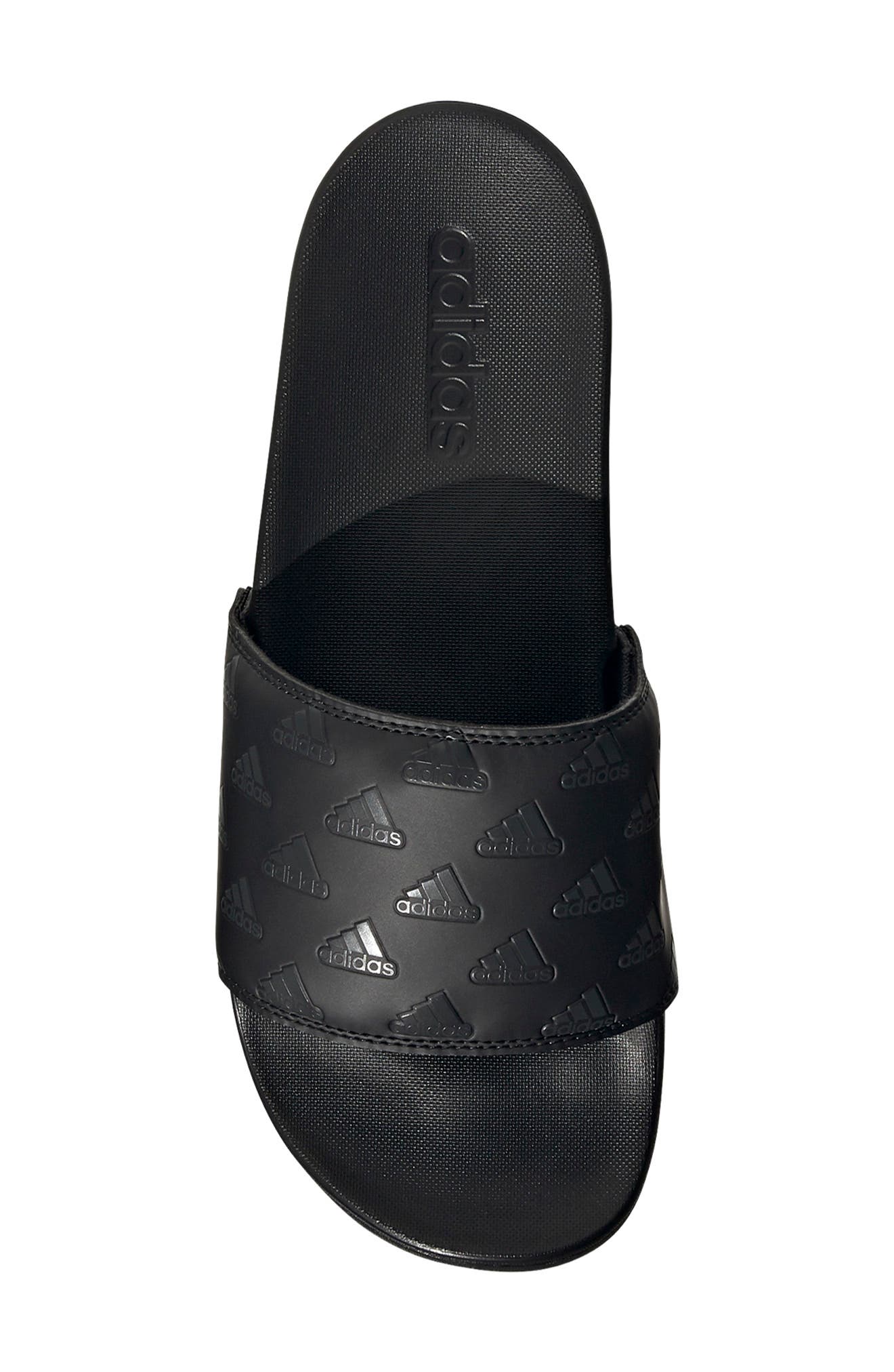 Adilette Comfort Sport Slide, Alternate, color, CORE BLACK/ CARBON/ CORE BLACK