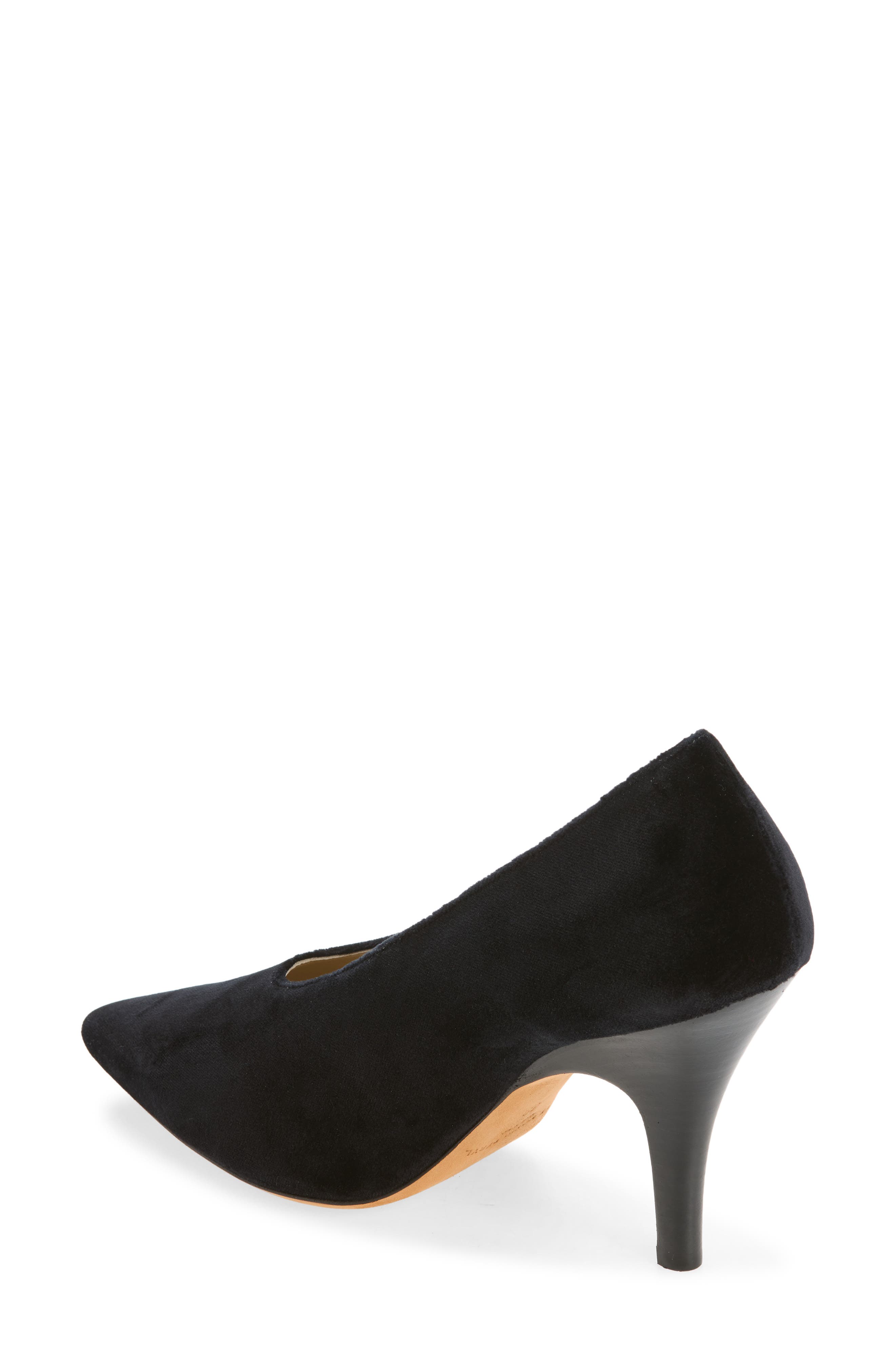 Petra Velveteen Pump, Alternate, color, BLACK