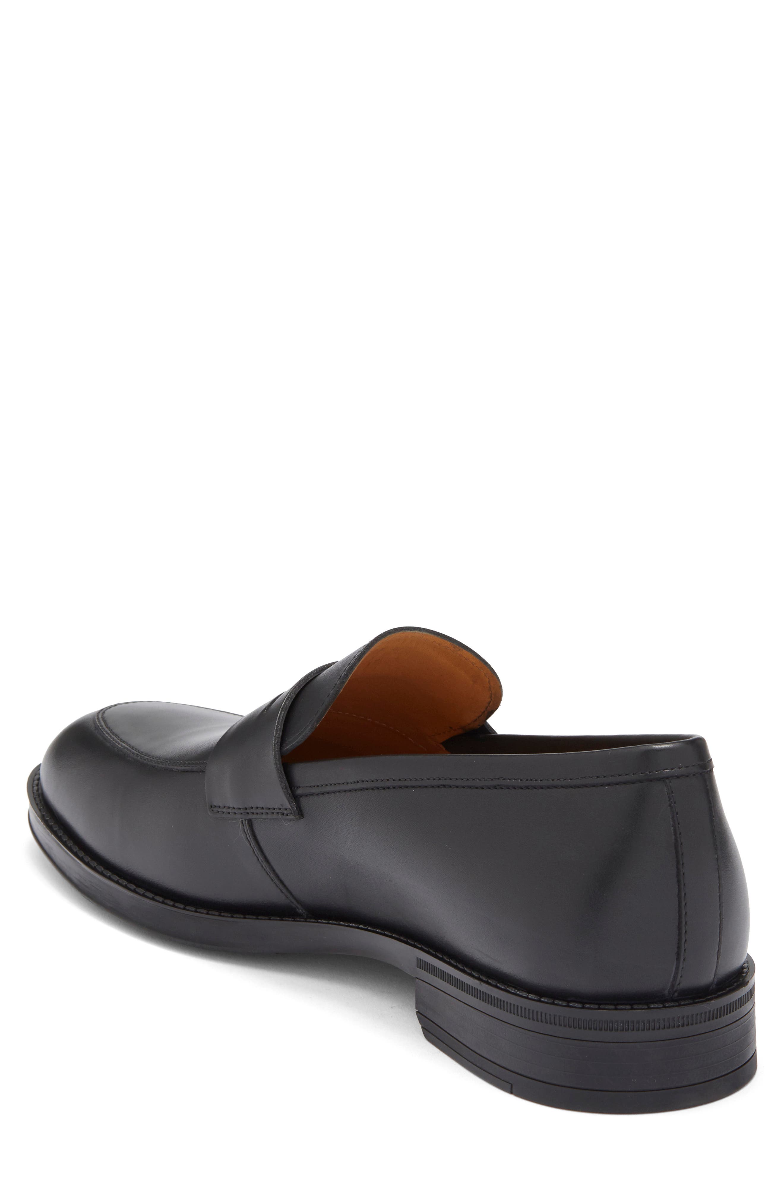 Magnanni Eddison Penny Loafer, Alternate, color, Black