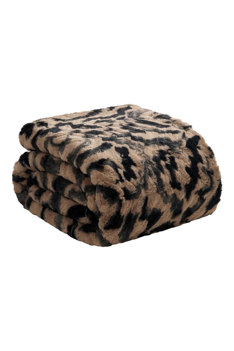 Evelyn Brushstrokes Oversize Blanket, Main, color, EVELYN BRUSHSTROKES BROWN