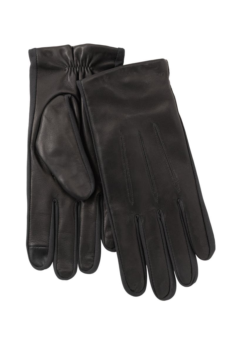 Better Fit Leather Glove, Main, color, Black