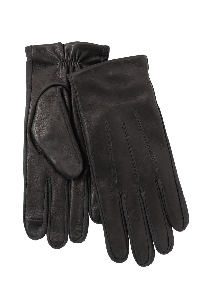 Echo Better Fit Leather Glove, Main, color, Black