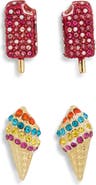 BaubleBar Set of 2 Ice Cream Stud Earrings