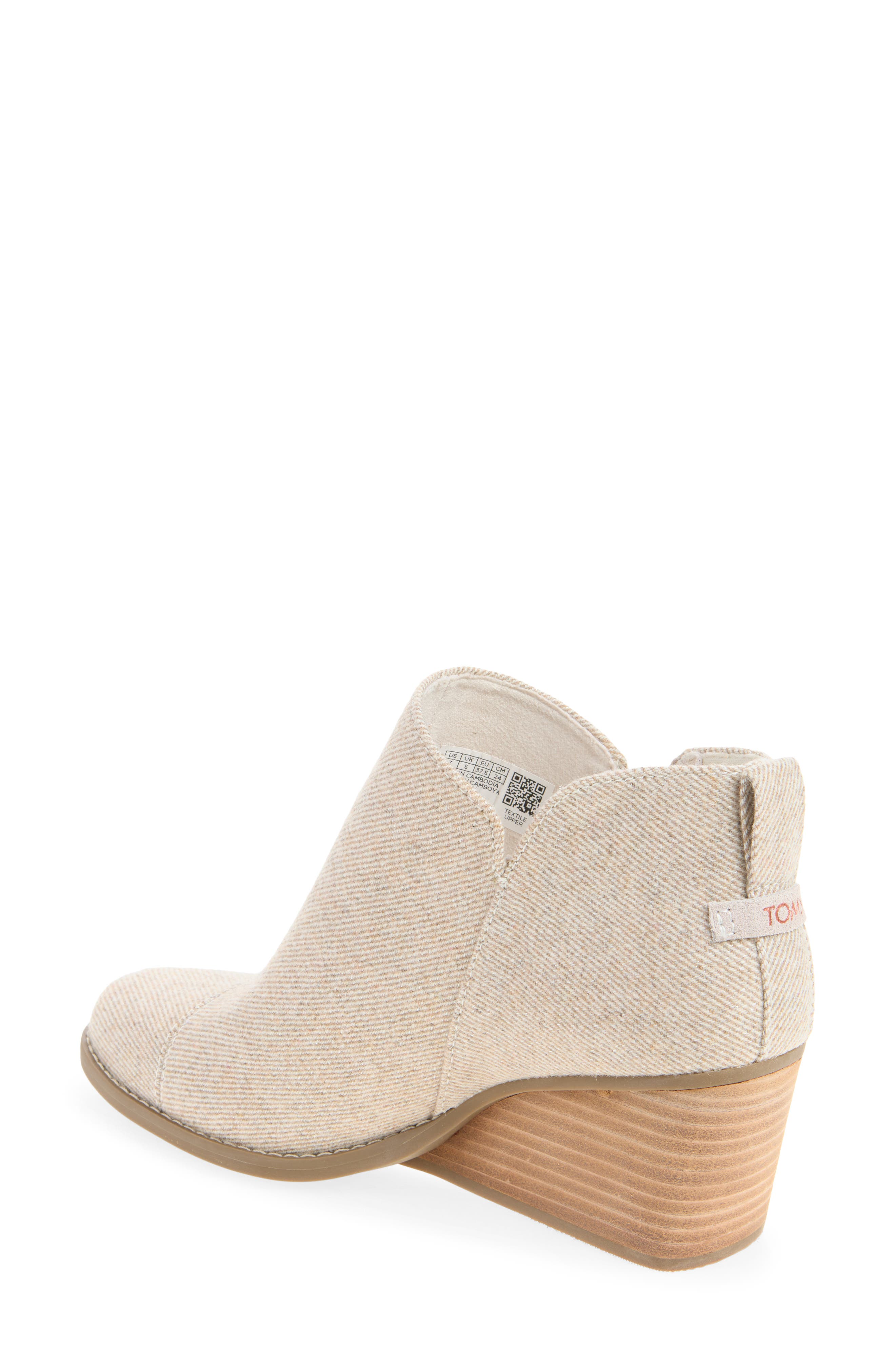 Goldie Wedge Bootie, Alternate, color, NATURAL LIGHT