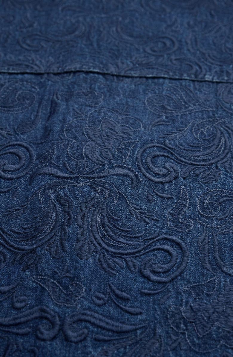 Modenaire Textured Zip Front Jacket, Alternate, color, Navy