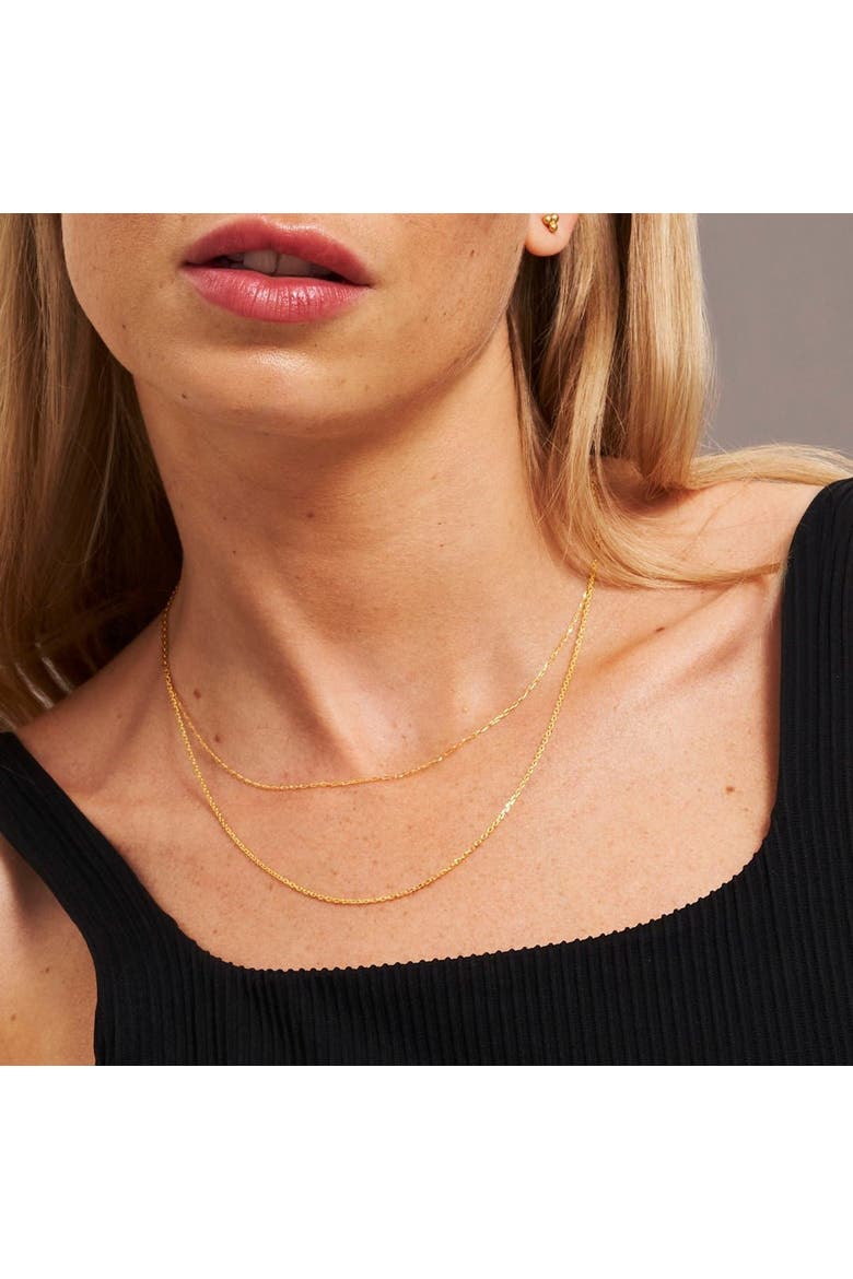 Cable Chain Necklace, Alternate, color, Gold