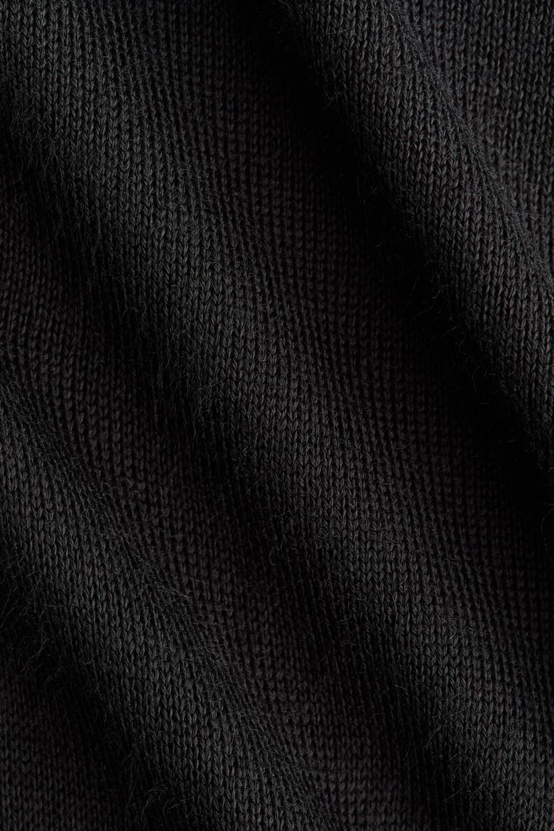 Fine-knit One-shoulder Top, Alternate, color, Black