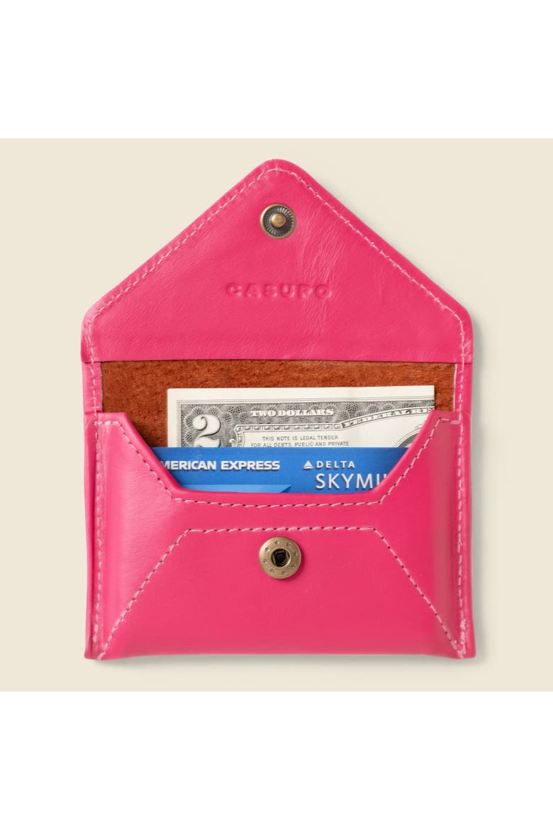 Mini Envelope Wallet with RFID Protection, Alternate, color, Raspberry