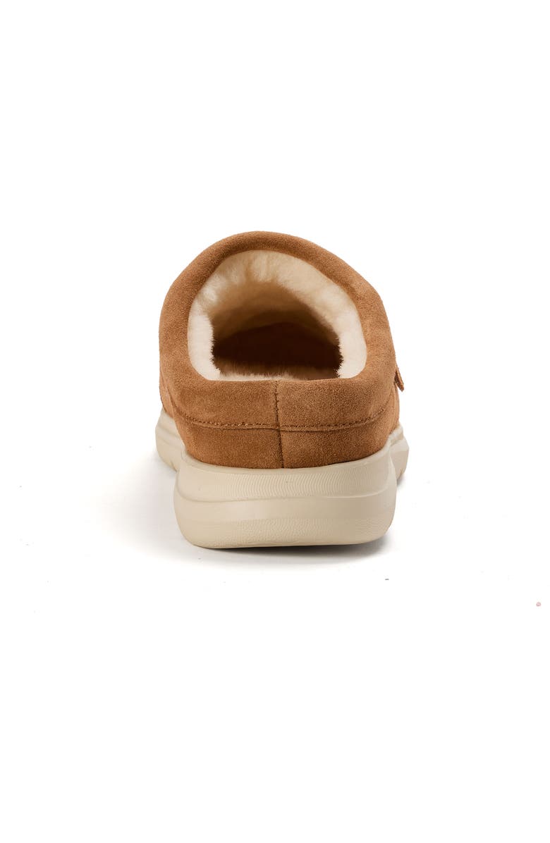 DEARFOAMS Fireside Lithgow Genuine Shearling Clog, Alternate, color, Chestnut