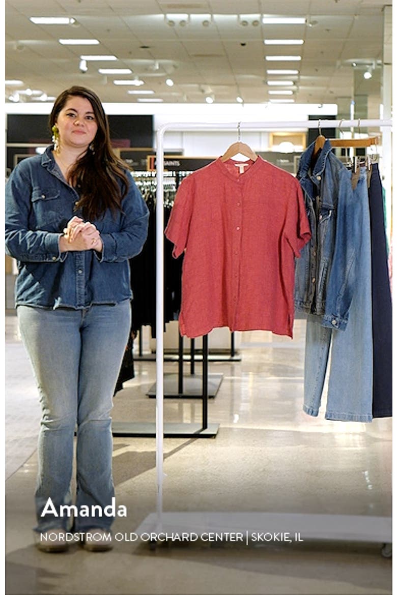 Short Sleeve Organic Linen Button-Up Shirt video