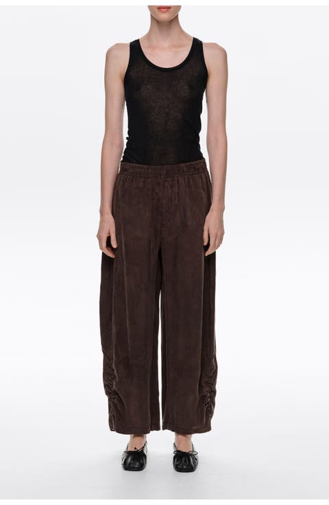 Ruched Jogger Trousers