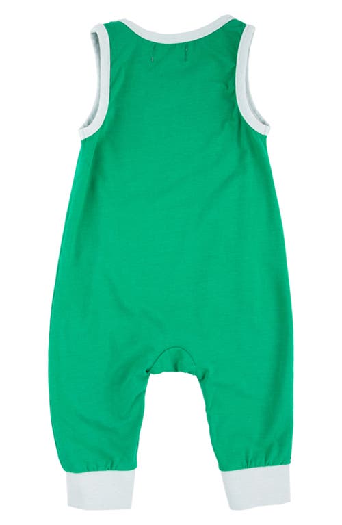 Shop Miki Miette Drew Mixed Print Tank Romper In Badminton