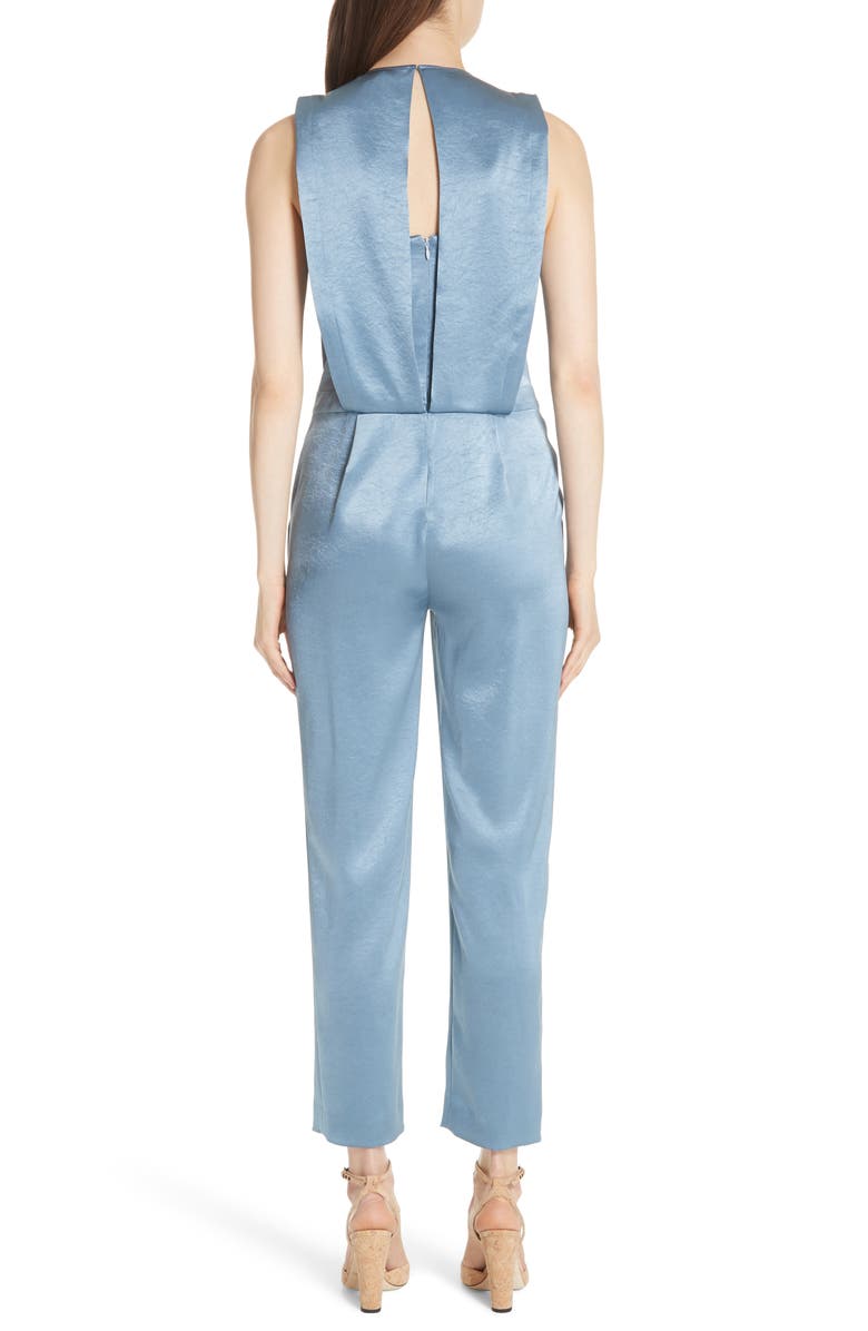 Theory Remaline Double Sateen Jumpsuit, Alternate, color,