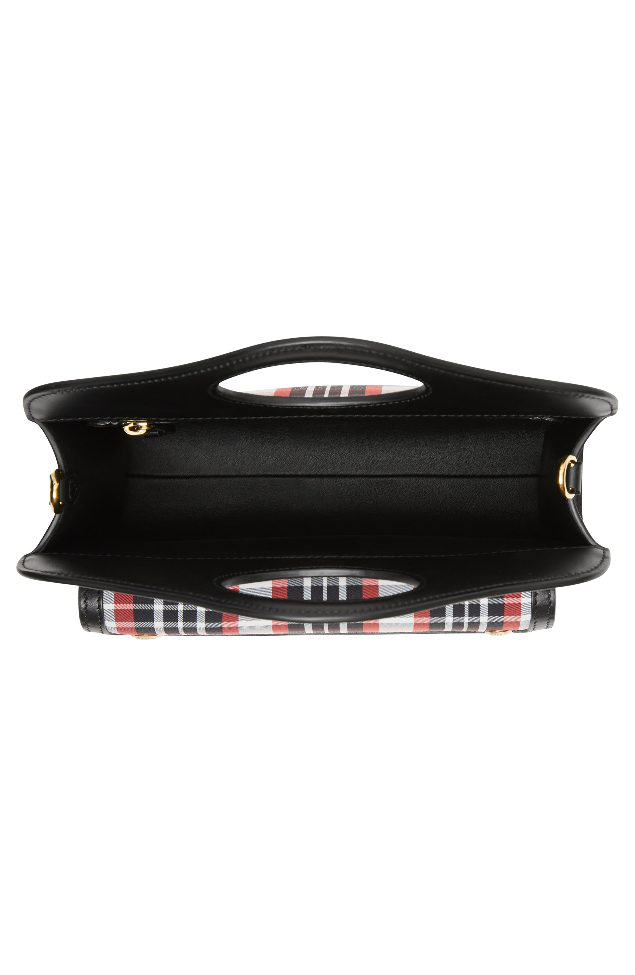 Mini Olympia Tartan Pocket Crossbody Bag, Alternate, color, RED/ WHITE