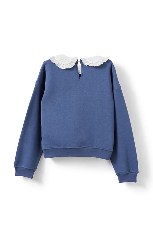 Cotton On Kids Kid's Daisy Fleece Crew In Blue