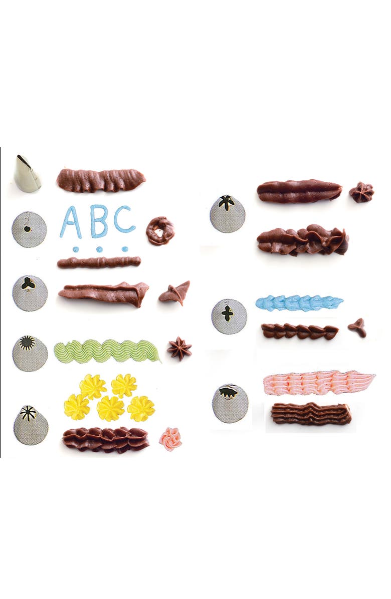 Norpro Stainless Steel Cookie and Icing Press with Storage Case, Black, Alternate, color, Black