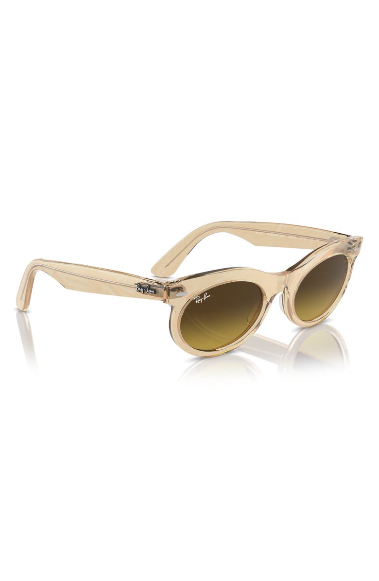 Ray-Ban Wayfarer 53mm Oval Sunglasses, Alternate, color, Brown Gradient