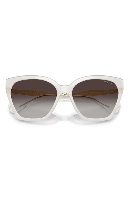 Vogue 57mm Polarized Gradient Cat Eye Sunglasses