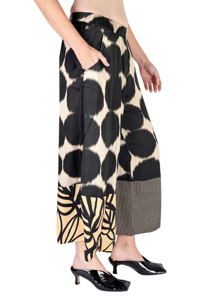 Alembika Serene mixed print wide leg pants, Alternate, color, 