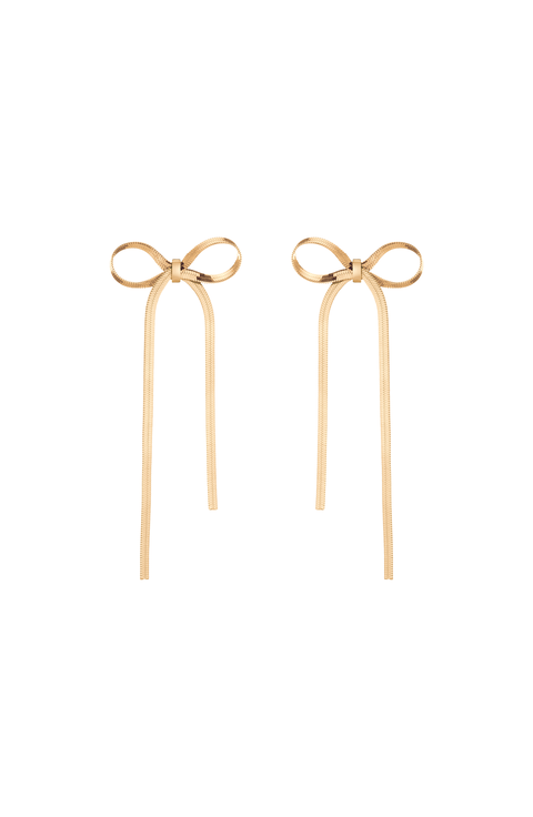 Herringbone Bow Earrings