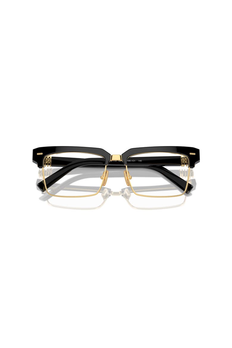 54mm Rectangle optical glasses, Alternate, color, Black