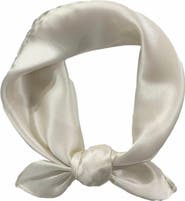 SILKSILKY Pure Silk Solid Color Square Scarf