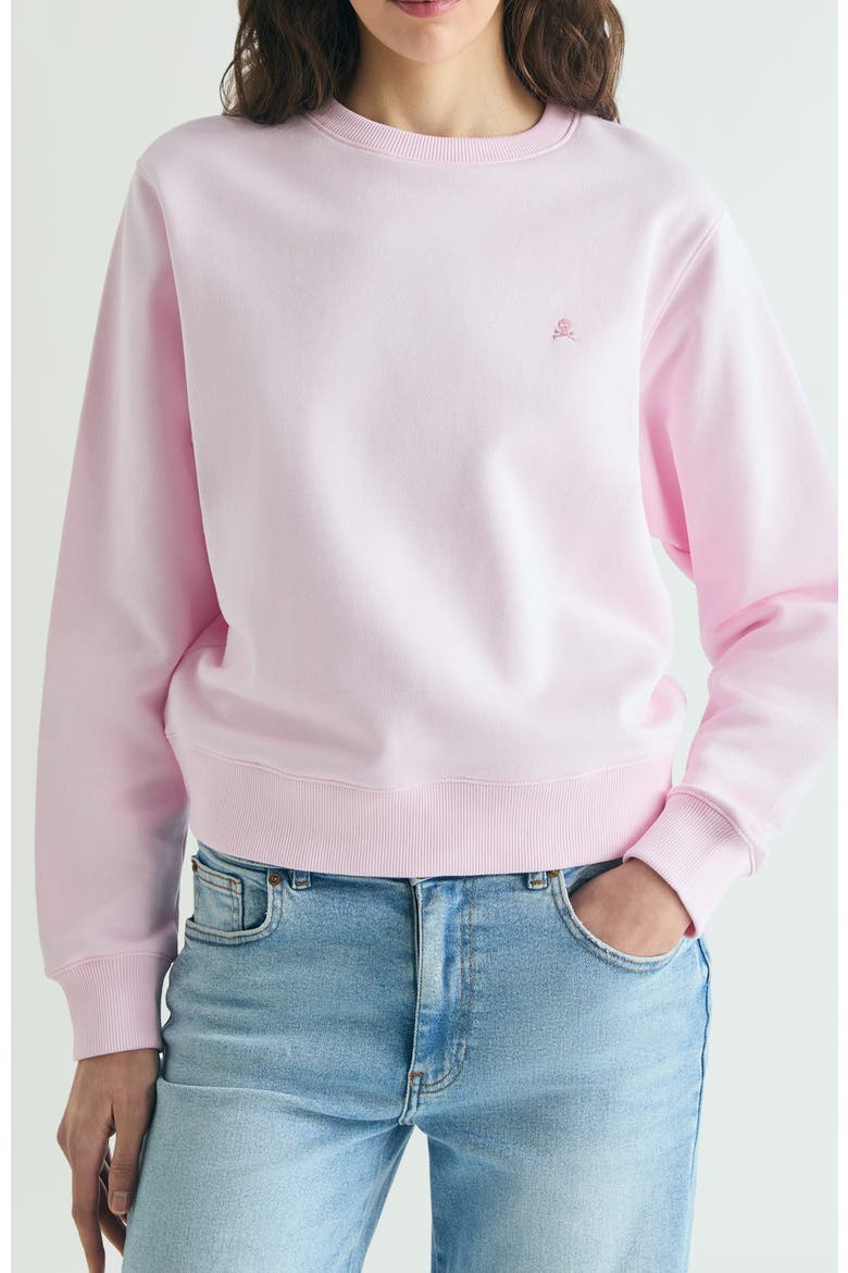 Basic Skull Sweatshirt, Alternate, color, Lightpink