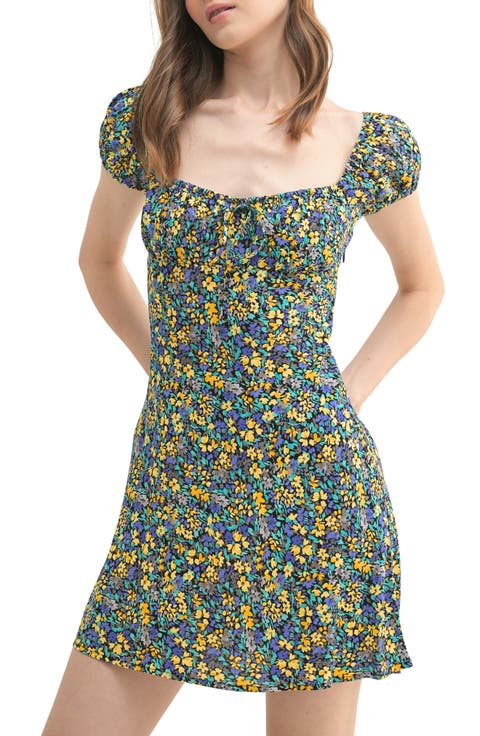 Floral Puff Sleeve Dress