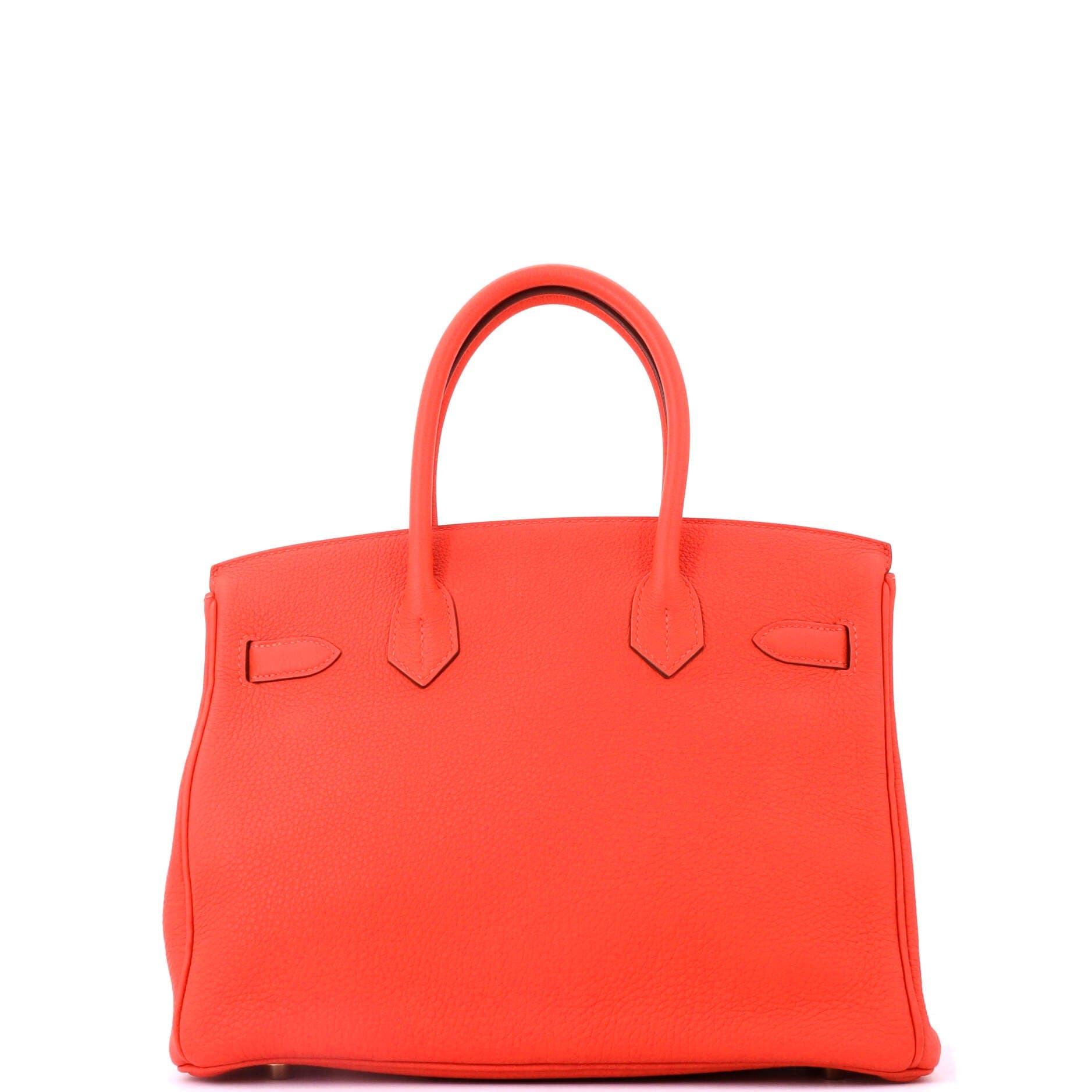 Pre-Owned Hermes Birkin Handbag Orange Togo with Gold Hardware 30, Alternate, color, Capucine