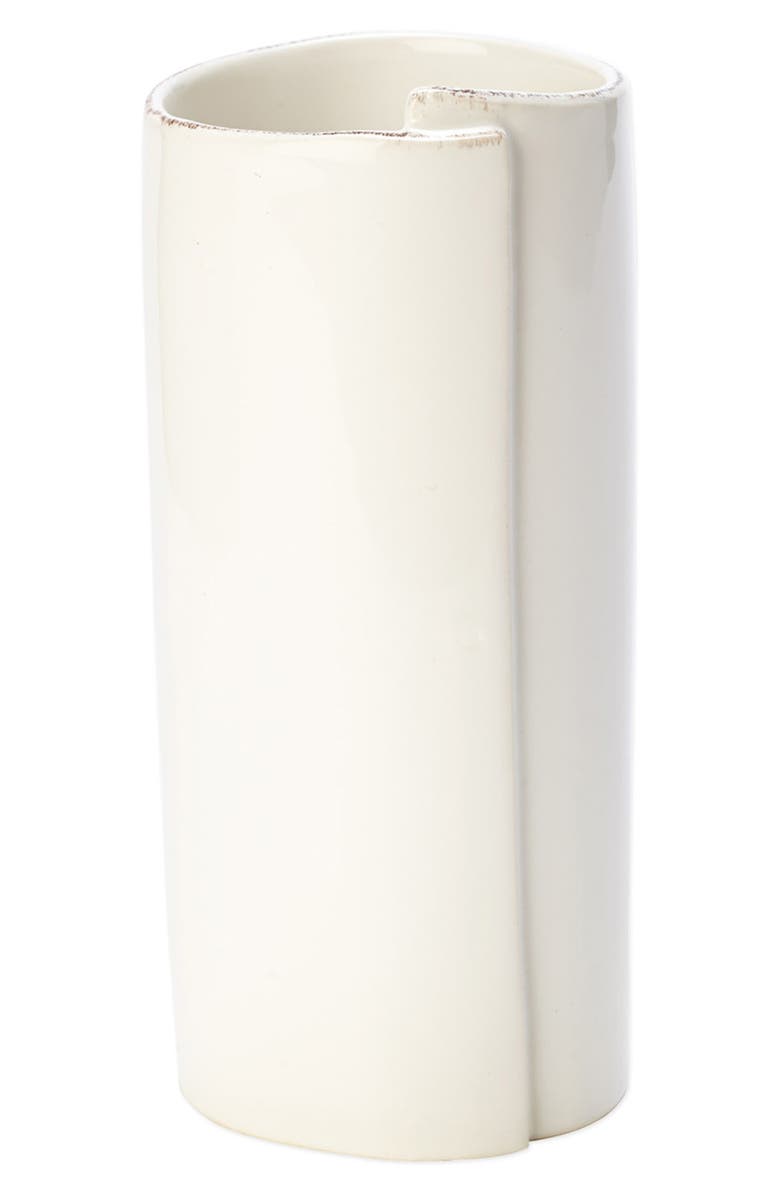 VIETRI Lastra Large Vase, Main, color, White