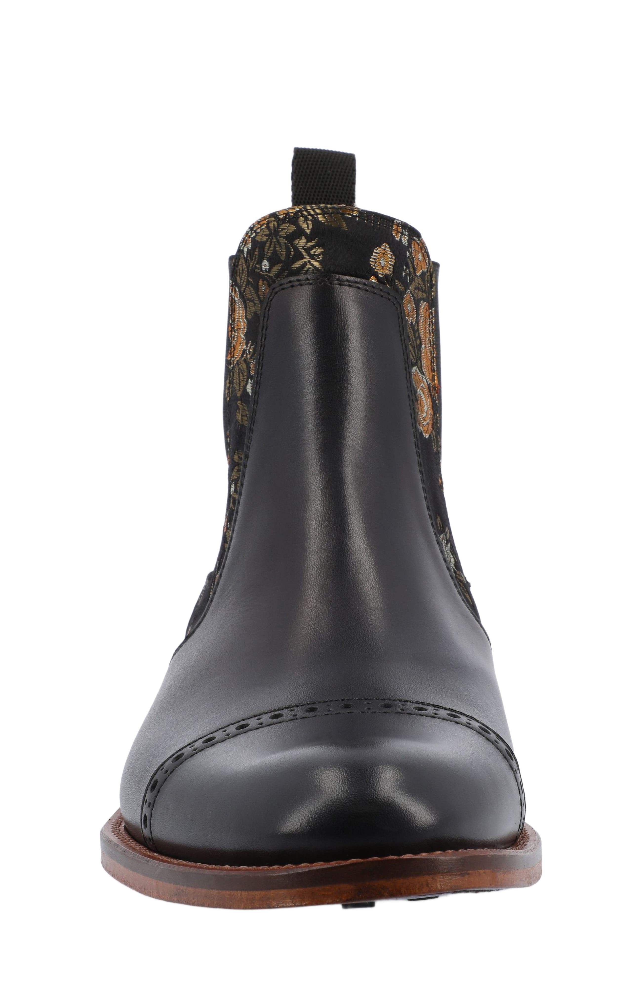 TAFT The Valencia Chelsea Boot, Alternate, color, Eden Noir