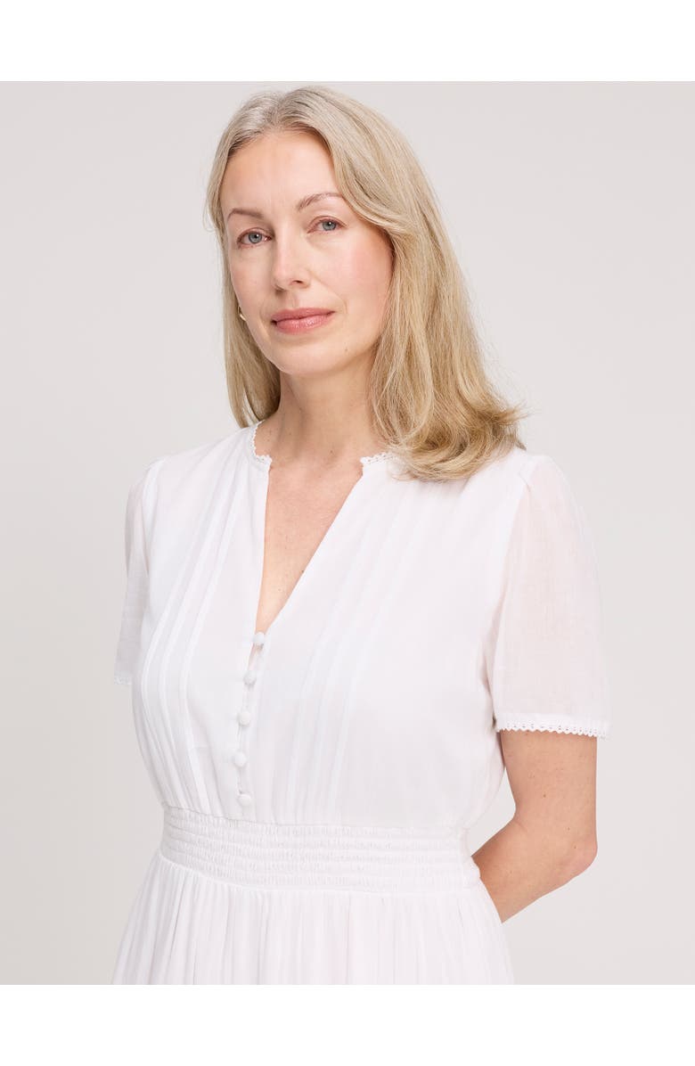 Finery London Juniper Short Sleeve Cotton Midi Dress, Alternate, color, 