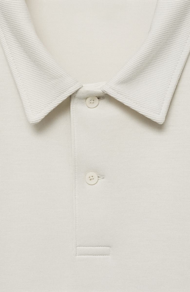 MANGO Regular Fit Chunky Knit Polo, Alternate, color, 