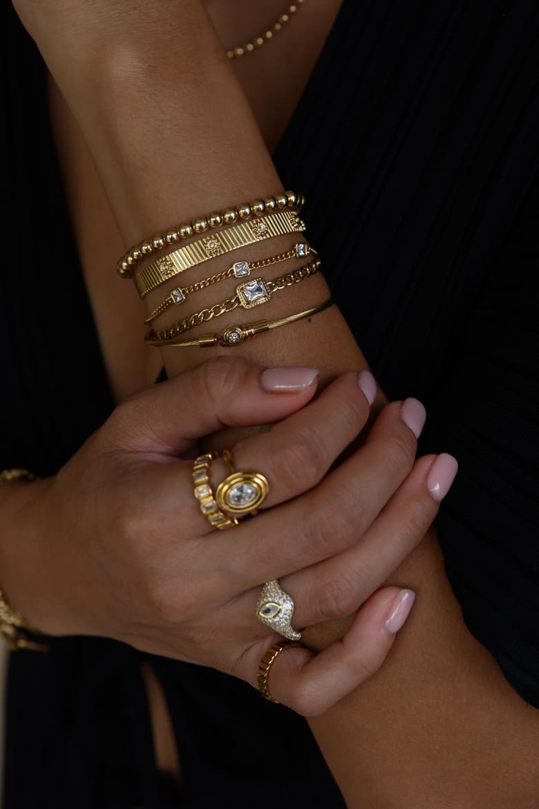 Rocky Bracelet, Alternate, color, Gold