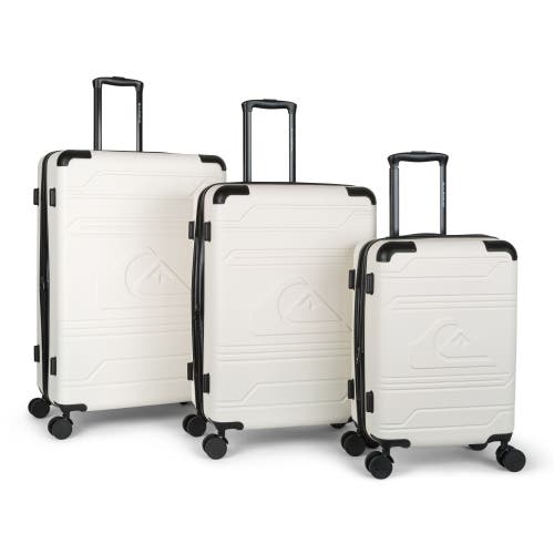 Quiksilver Rincon Suitcases Pc Hardside Expandable Luggage With Spinner Wheels, 3-piece Set In White