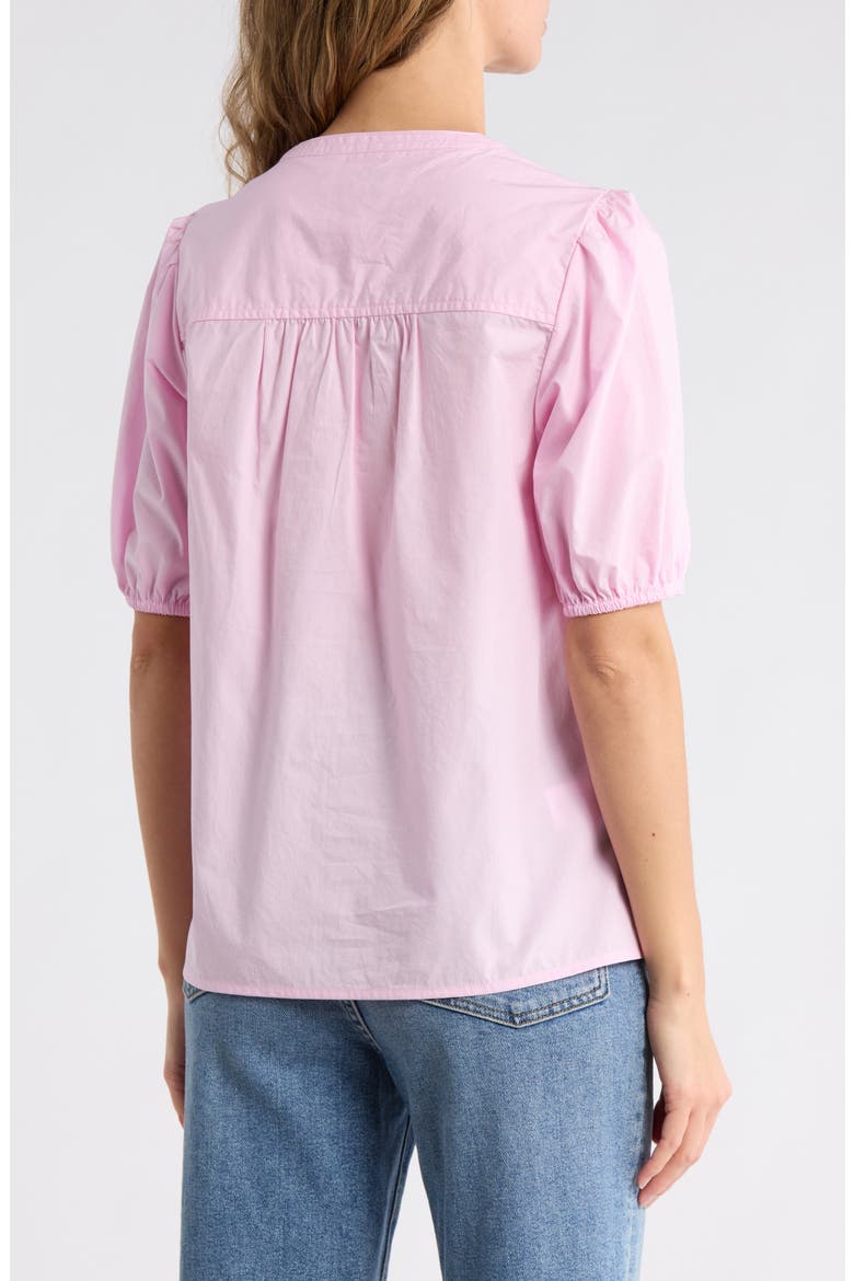 Oceana Puff Sleeve Top, Alternate, color, CYBER LIGHT