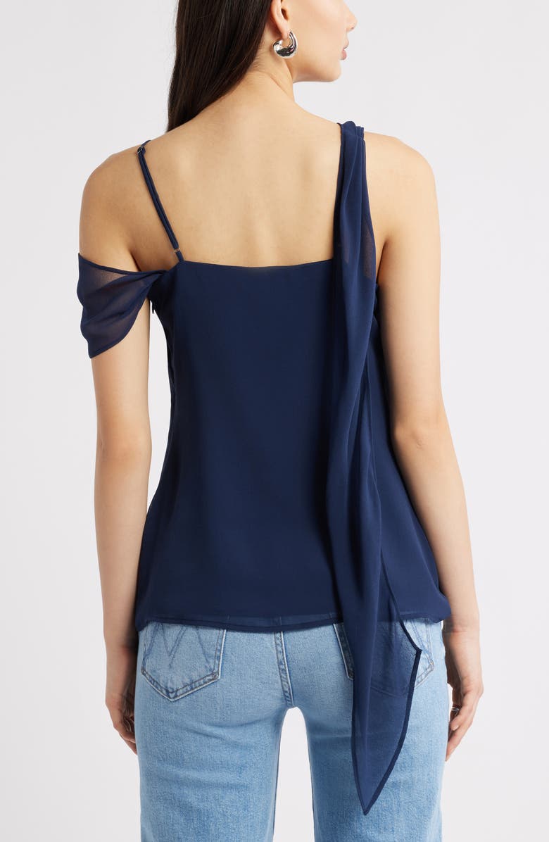 Open Edit Drape Scarf Top, Alternate, color, Navy Iris